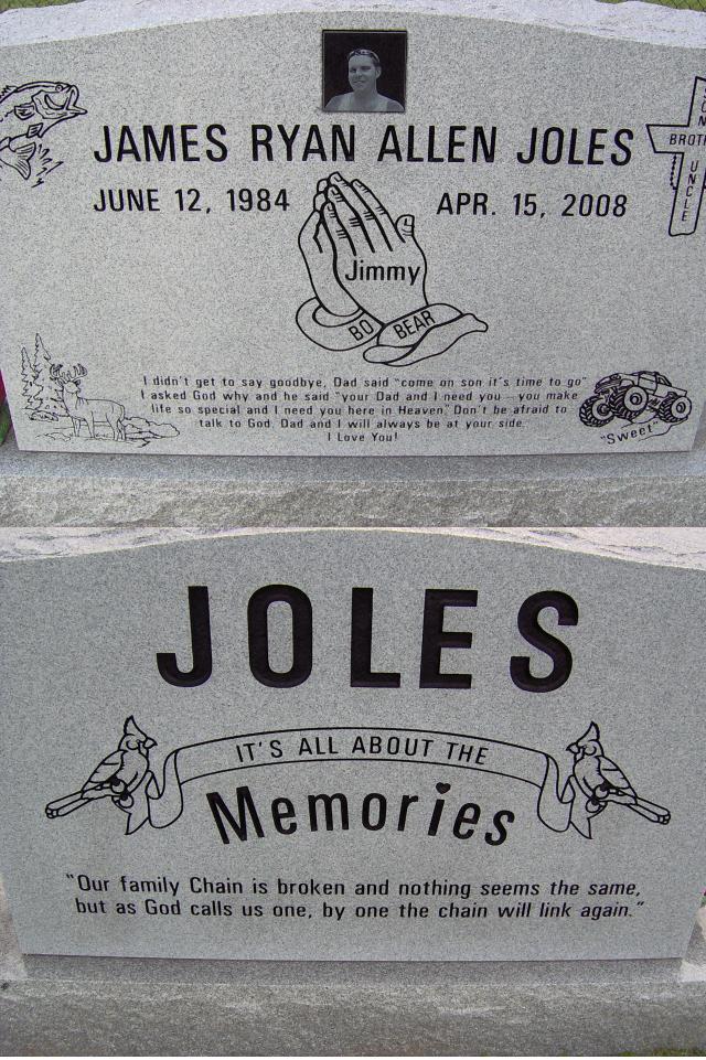 Headstone for Joles, James Ryan Allen